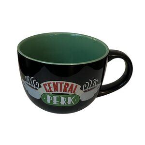 Friends Central Perk 24 oz Coffee Mug Black & Green Ceramic